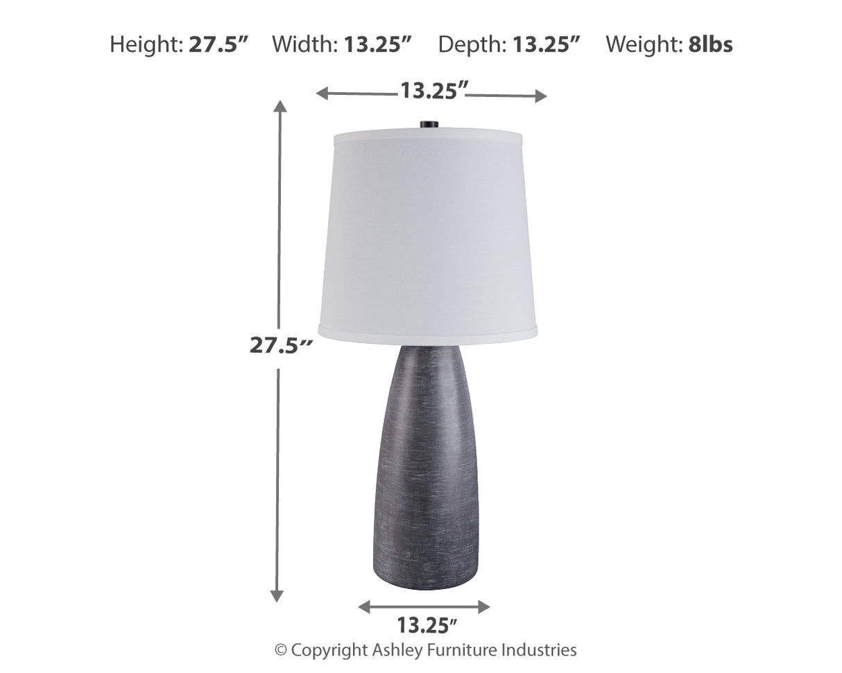 Shavontae Gray Table Lamp from Ashley - Luna Furniture
