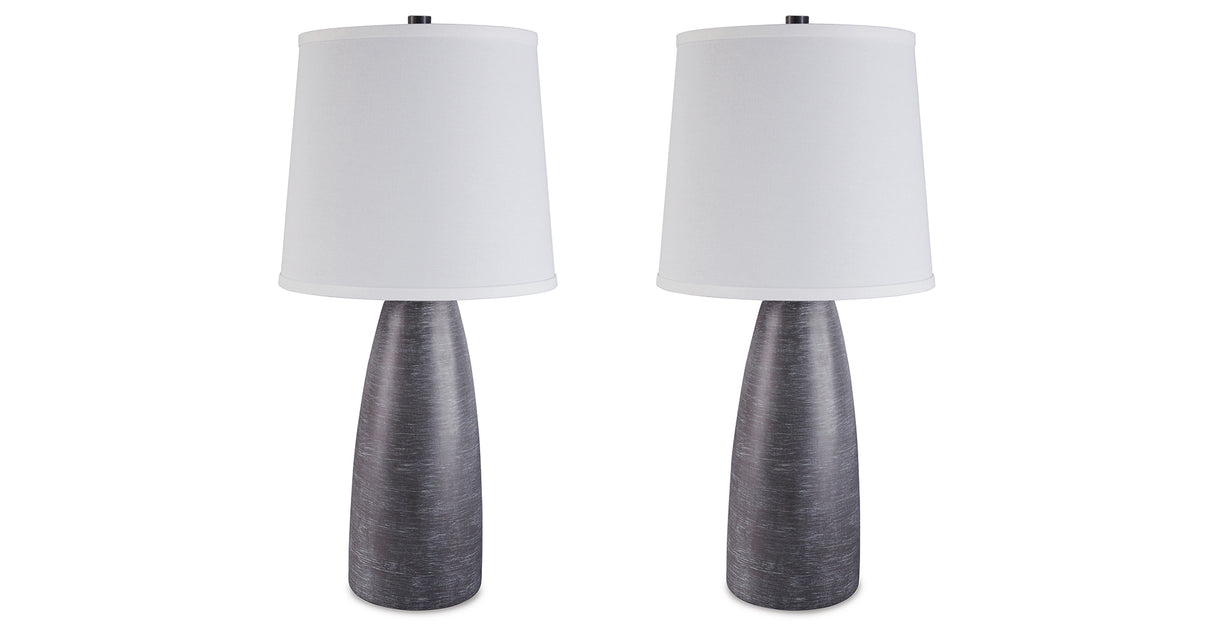 Shavontae Gray Table Lamp from Ashley Furniture - Luna Furniture
