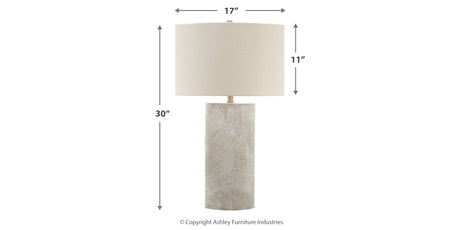 Bradard 2-Piece Table Lamp Set in Brown from Ashley - Luna Furniture
