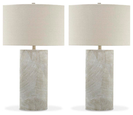 Bradard 2-Piece Table Lamp Set in Brown from Ashley - Luna Furniture