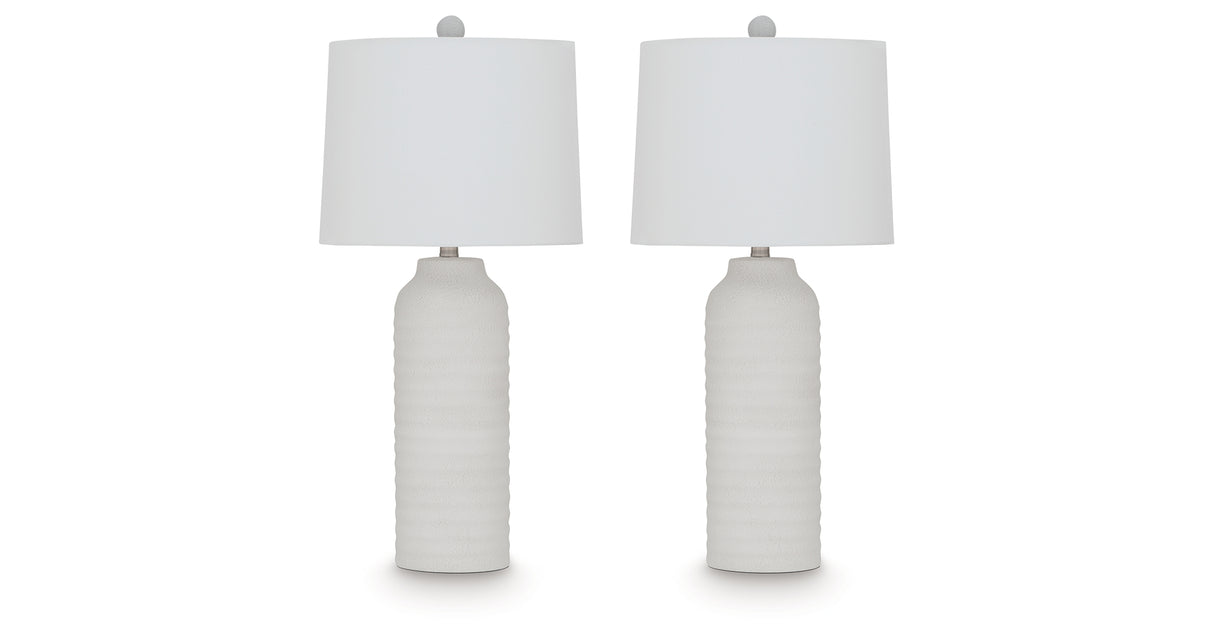 Vauville White Table Lamp (Set of 2) from Ashley - Luna Furniture