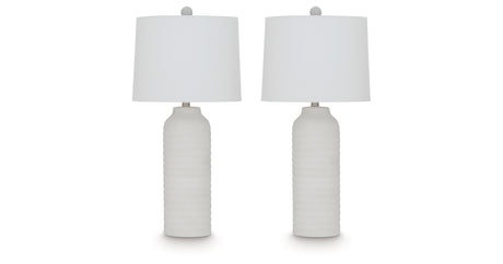 Vauville White Table Lamp (Set of 2) from Ashley - Luna Furniture