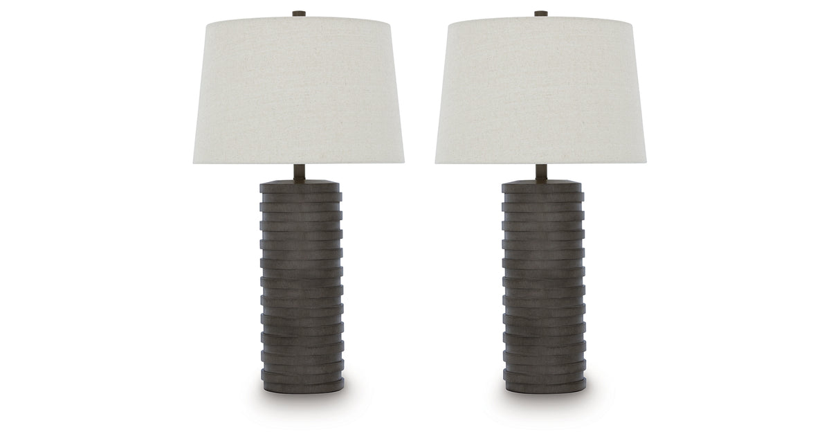 Neilett Antique Brown Table Lamp (Set of 2) from Ashley - Luna Furniture