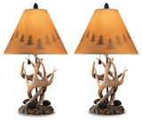 Derek Brown Table Lamp from Ashley - Luna Furniture