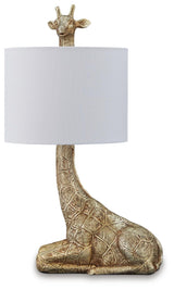 Ferrison 2-Piece Table Lamp Set in Gold Finish from Ashley - Luna Furniture