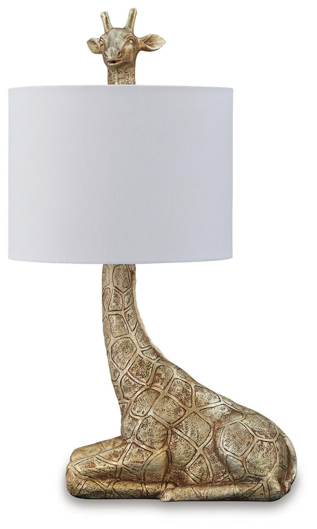 Ferrison 2-Piece Table Lamp Set in Gold Finish from Ashley - Luna Furniture
