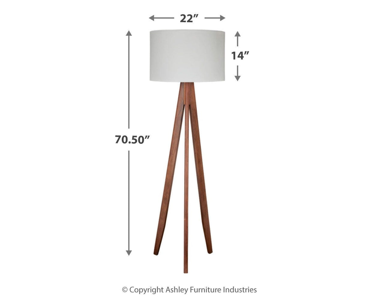Dallson Brown Floor Lamp from Ashley Furniture - Luna Furniture