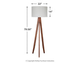 Dallson Brown Floor Lamp from Ashley Furniture - Luna Furniture