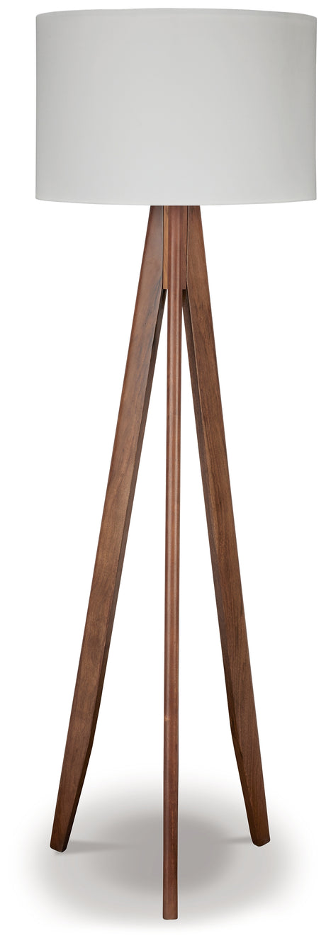 Dallson Brown Floor Lamp from Ashley - Luna Furniture