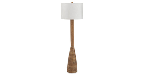Ailsa Natural Brown Floor Lamp from Ashley - Luna Furniture