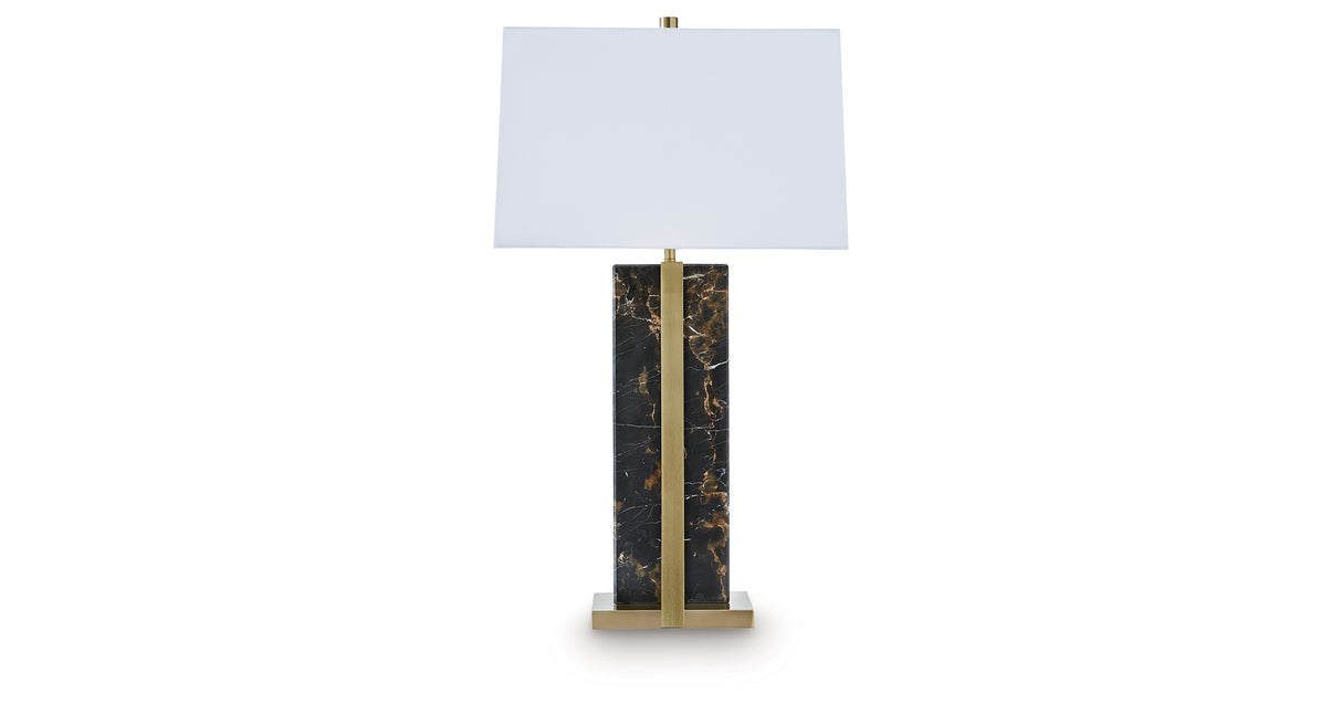 Neonish Black/Gold Finish Table Lamp from Ashley - Luna Furniture