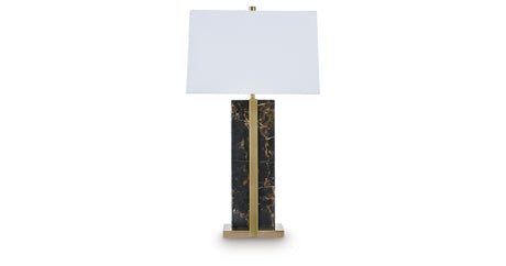 Neonish Black/Gold Finish Table Lamp from Ashley - Luna Furniture