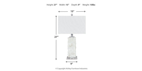 Malise White Table Lamp (Set of 2) from Ashley - Luna Furniture