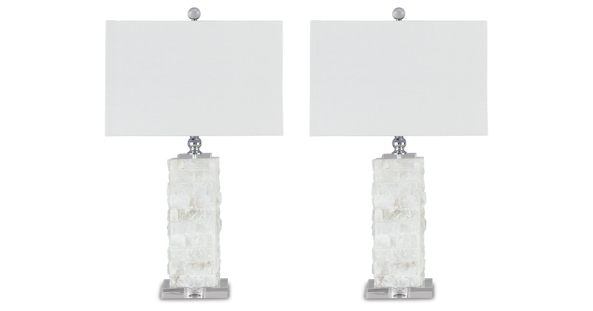 Malise White Table Lamp (Set of 2) from Ashley - Luna Furniture