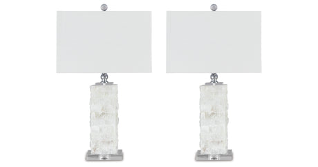 Malise White Table Lamp (Set of 2) from Ashley - Luna Furniture