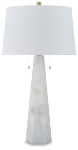 Laurellen 2-Piece Table Lamp Set in White from Ashley - Luna Furniture
