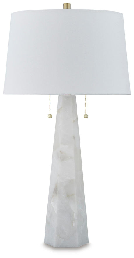 Laurellen 2-Piece Table Lamp Set in White from Ashley - Luna Furniture