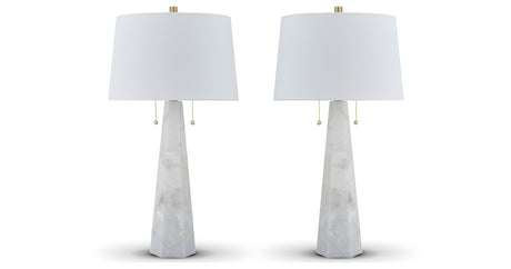 Laurellen 2-Piece Table Lamp Set in White from Ashley Furniture - Luna Furniture