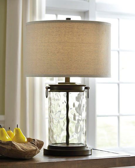 Tailynn Clear/Bronze Finish Table Lamp from Ashley - Luna Furniture