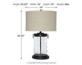 Tailynn Clear/Bronze Finish Table Lamp from Ashley Furniture - Luna Furniture