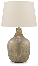 Mari Gray/Gold Finish Table Lamp from Ashley - Luna Furniture