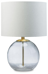 Samder Clear/Brass Finish Table Lamp from Ashley Furniture - Luna Furniture