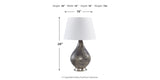 Bluacy 2-Piece Table Lamp Set in Antique Gray from Ashley - Luna Furniture