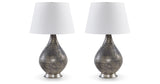 Bluacy 2-Piece Table Lamp Set in Antique Gray from Ashley - Luna Furniture