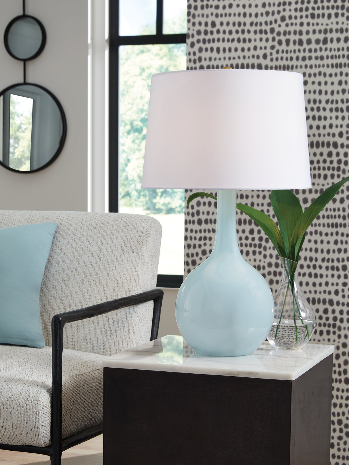 Rylanton Aqua Table Lamp from Ashley Furniture - Luna Furniture