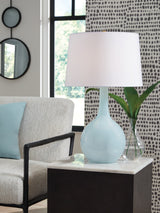 Rylanton Aqua Table Lamp from Ashley Furniture - Luna Furniture