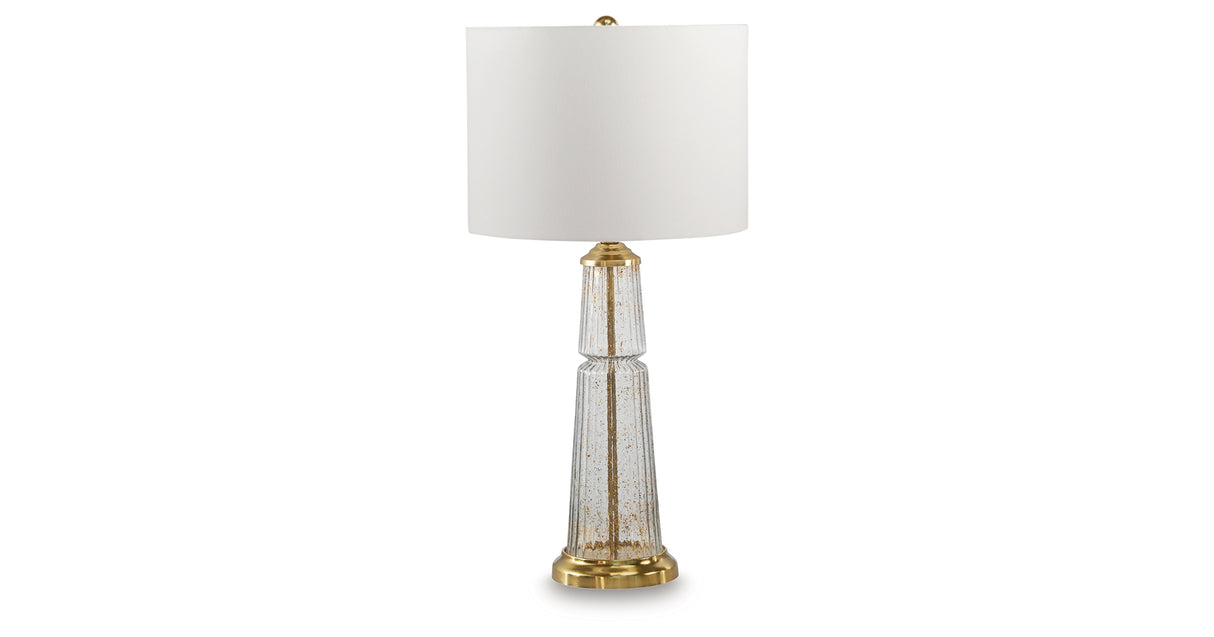 Bakersboro Clear/Gold Finish Table Lamp from Ashley Furniture - Luna Furniture