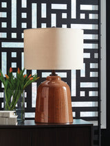 Aaleahya Rust Table Lamp from Ashley - Luna Furniture