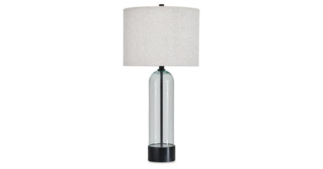 Kerrbrook Clear/Black Table Lamp from Ashley - Luna Furniture