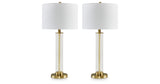 Orenman Clear/Brass Finish Table Lamp from Ashley - Luna Furniture