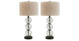 Airbal Clear/Black Table Lamp from Ashley Furniture - Luna Furniture