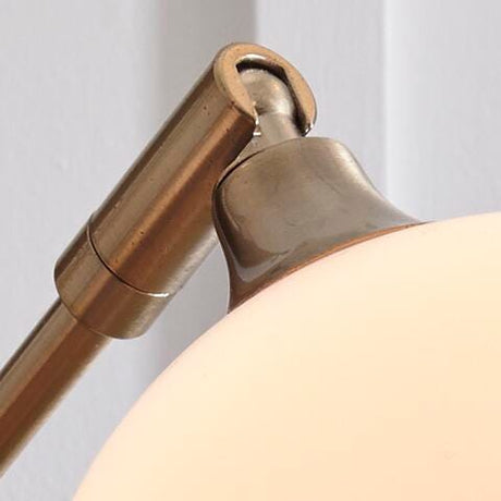Taliya Champagne/White Arc Lamp from Ashley Furniture - Luna Furniture