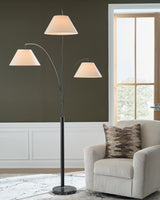 Gibbswellner Black Arc Lamp from Ashley Furniture - Luna Furniture