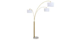 Valo Gold Finish Arc Lamp from Ashley Furniture - Luna Furniture
