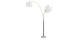 Valo Gold Finish Arc Lamp from Ashley Furniture - Luna Furniture