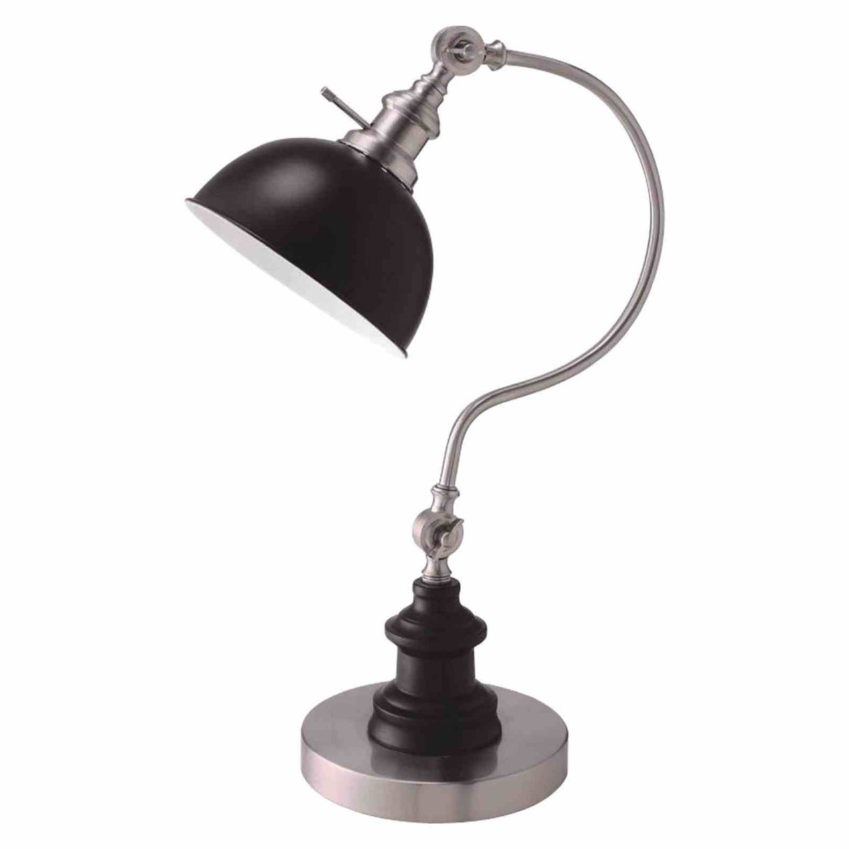 Briar Stain Nickel Table Lamp from Furniture of America - Luna Furniture