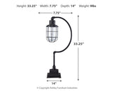 Jae Antique Black Desk Lamp from Ashley - Luna Furniture