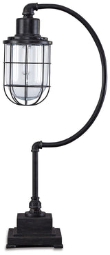 Jae Antique Black Desk Lamp from Ashley - Luna Furniture