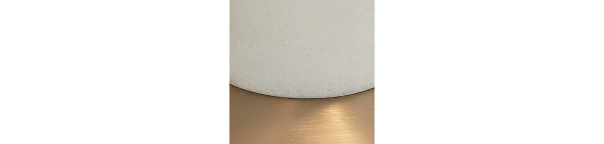 Rowleigh Gold Finish/White Desk Lamp from Ashley Furniture - Luna Furniture