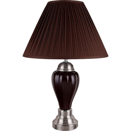 Hanna Espresso Table Lamp from Furniture of America - Luna Furniture
