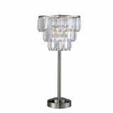 Meg Clear Table Lamp from Furniture of America - Luna Furniture