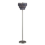 Meg Black/Chrome Floor Lamp from Furniture of America - Luna Furniture