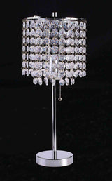 Perla Chrome Table Lamp from Furniture of America - Luna Furniture