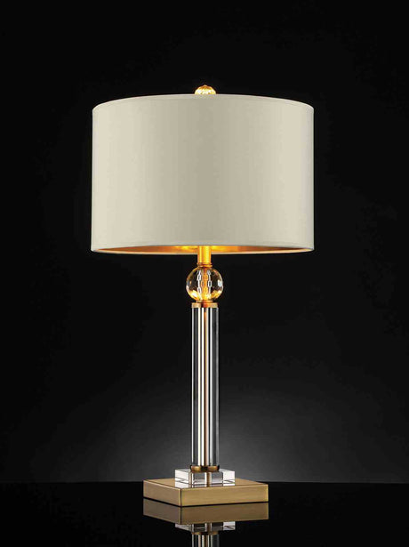 Charis Gold/Ivory Table Lamp from Furniture of America - Luna Furniture