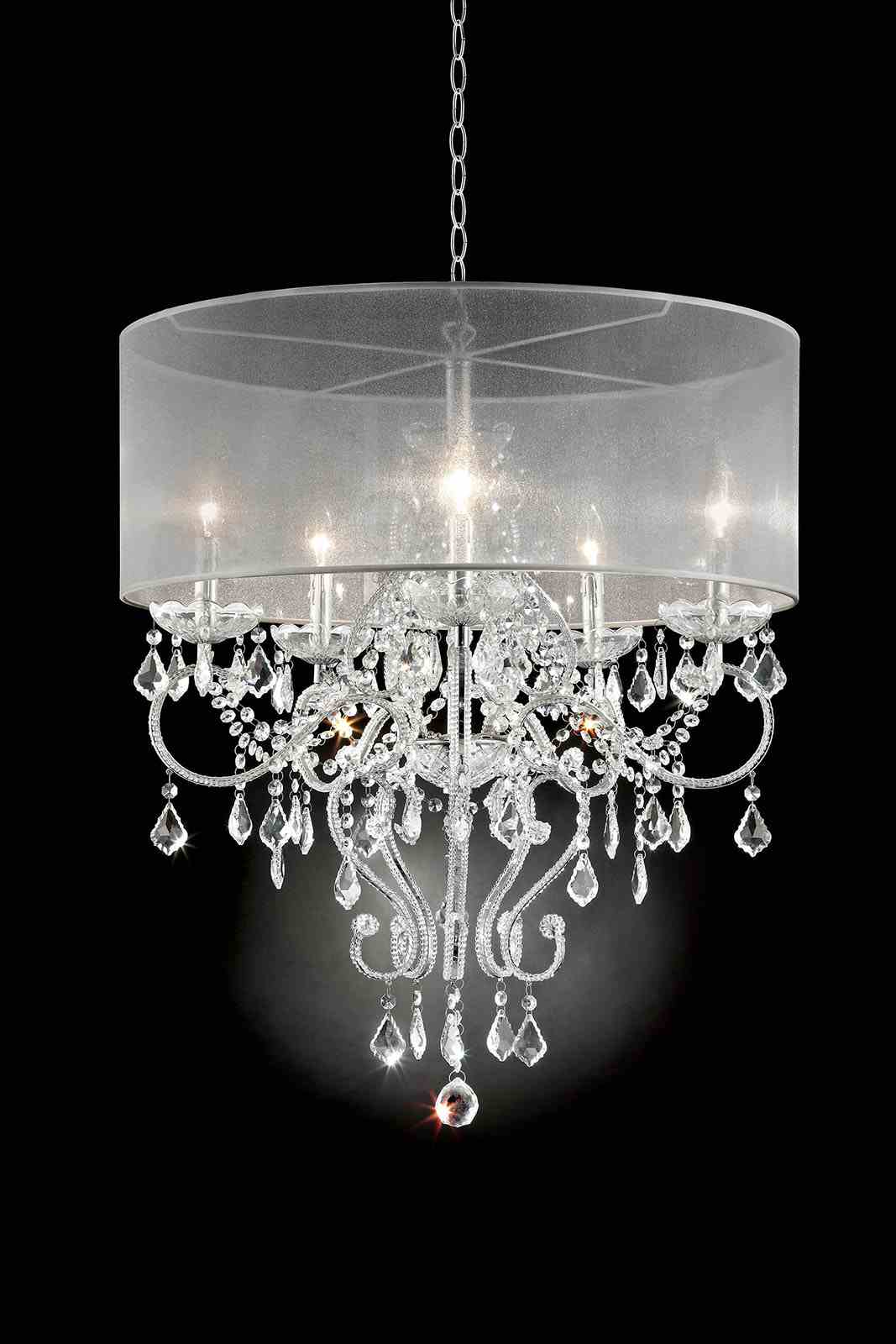 Rigel Silver Ceiling Lamp from Furniture of America - Luna Furniture