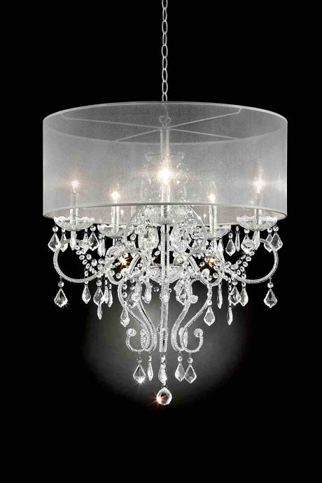Rigel Silver Ceiling Lamp from Furniture of America - Luna Furniture